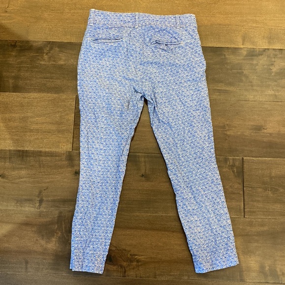 Anthropologie cropped pants, seashell pattern - Picture 3 of 5